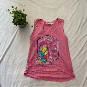 Simply southern tank top